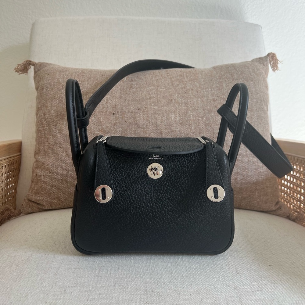 [sold] Mini Lindy color noir with palladium hardware